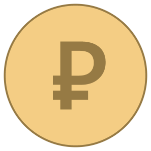 Russian ruble PNG