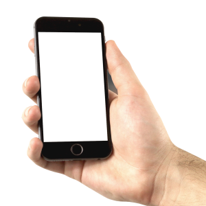 Phone in hand PNG