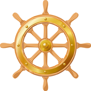 Ship's wheel, rudder PNG