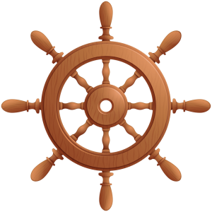 Ship's wheel, rudder PNG