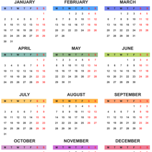 Calendar 2023 PNG