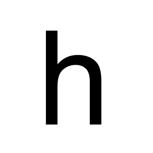 Letter H PNG
