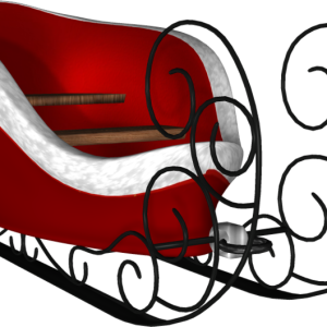 Santa sleigh PNG