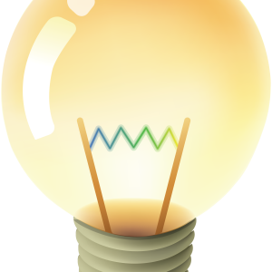 yellow light bulb PNG