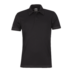 Black polo shirt PNG image