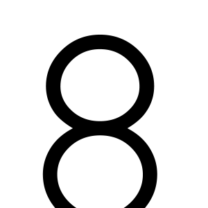 number 8 PNG