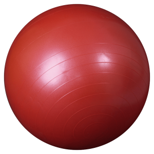 red exercise ball PNG image