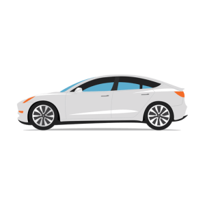 Tesla car PNG