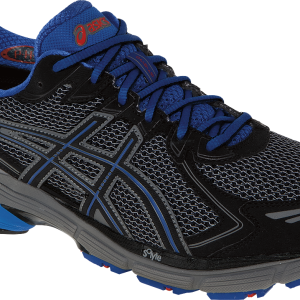 Black Asics running shoes PNG image