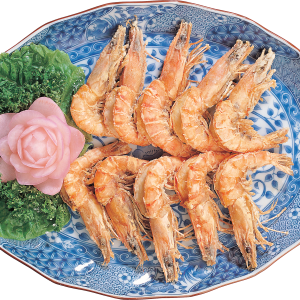 Shrimps plate PNG image