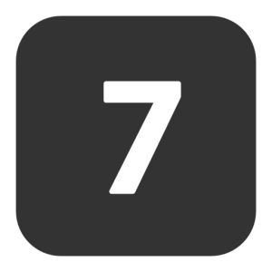 number 7 PNG