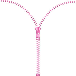 pink zipper PNG image