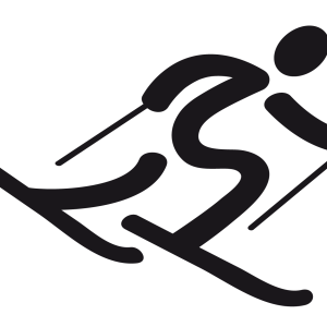 Skiing PNG