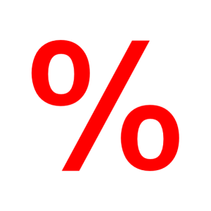 red icon percent PNG