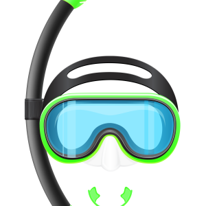 Snorkel, diving mask PNG