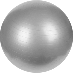 Exercise ball PNG grey image
