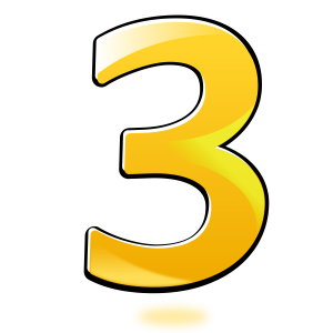 Number 3 PNG