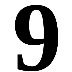 Number 9 PNG