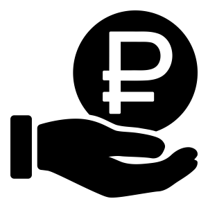 Russian ruble PNG