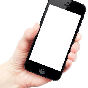 Phone in hand PNG