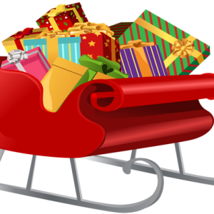 Santa sleigh PNG