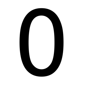 number 0 PNG