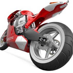 Red sport moto PNG image, red motorcycle PNG