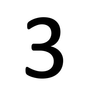 Number 3 PNG