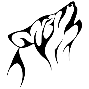 Tattoo wolf PNG image