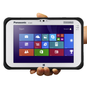 Tablet in hand PNG image
