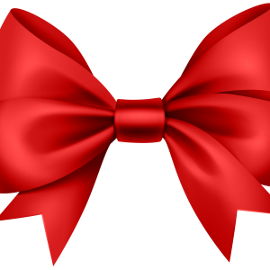 red ribbon bow PNG