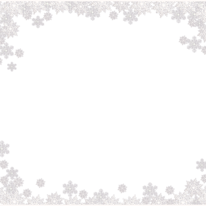 Snowflakes border frame PNG image
