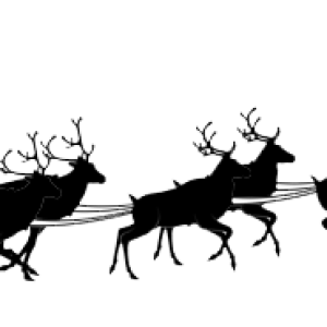 Santa sleigh PNG
