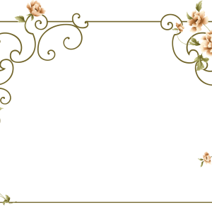 Floral frame PNG