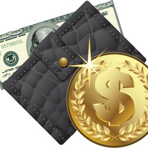 Purse money PNG image