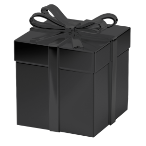 Black gift box PNG