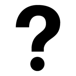 black Question mark PNG