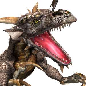 Green dragon PNG images, free drago picture