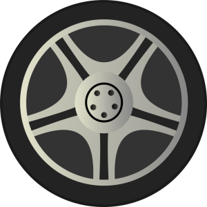 Car wheel PNG image, free download