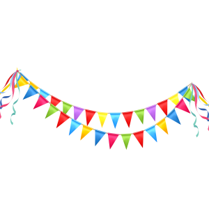 Party flags PNG