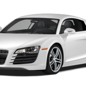 white audi R8 PNG image