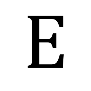 Letter E PNG