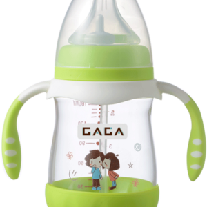 green baby bottle PNG