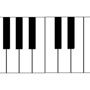 Piano keys PNG