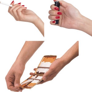 cigarette in hand PNG