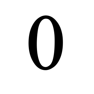 number 0 PNG