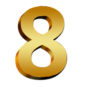 number 8 PNG