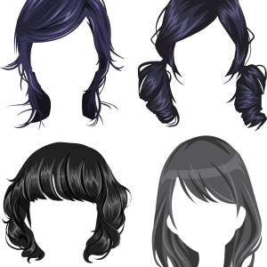 Hair wig PNG