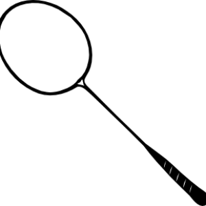 Badminton racket PNG image