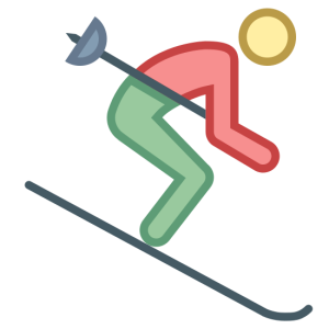 Skiing PNG